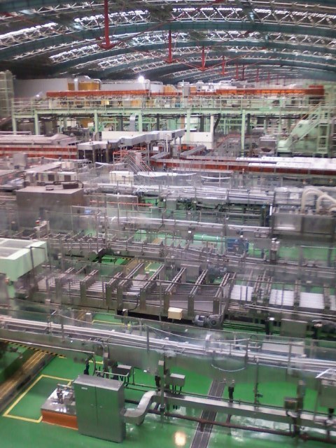 アサヒビール茨城工場見学に行った